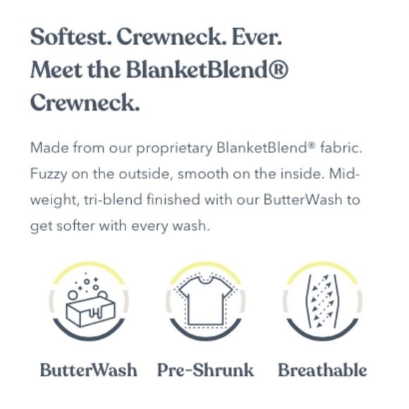 Feat BlanketBlend Denim Crewneck Sweater - Picture 8 of 9